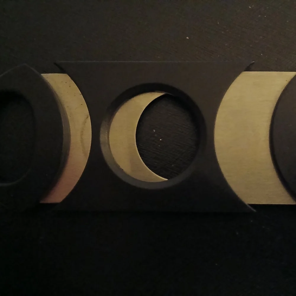 Vertigo Black and Silver Cigar Cutter